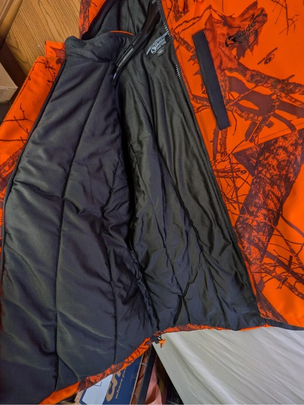 Gander Mountain Guide Series Orange and Brown Camouflage Hunting Jacket